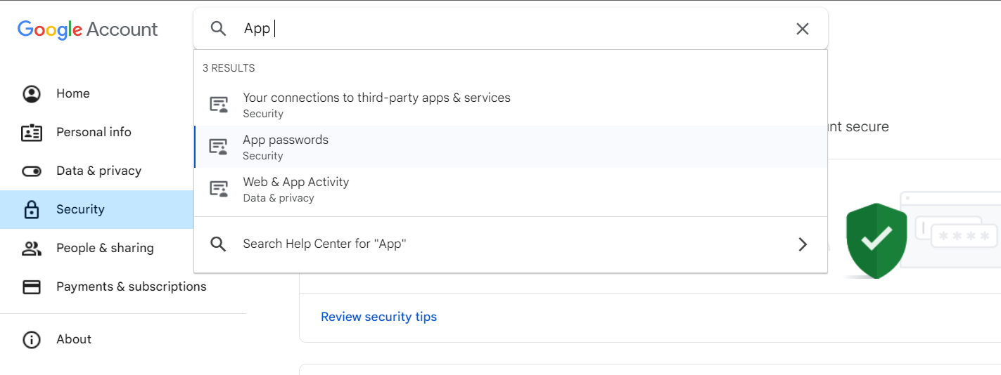 send email using google smtp c#